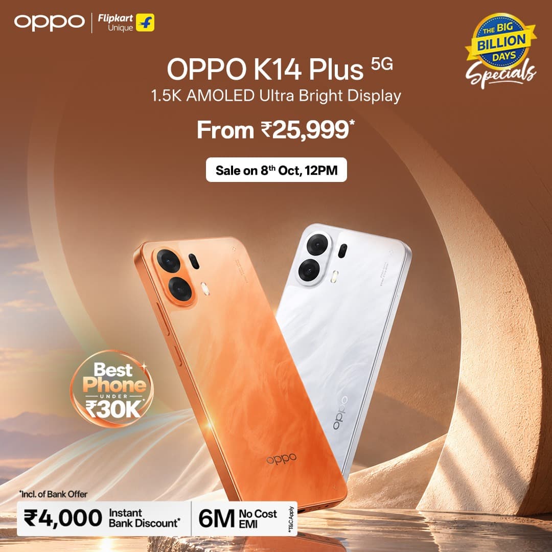 OPPO Launches K14 Plus in India – A Smartphone That is Powered to Perform and Built to Last, Starting at INR 29,999